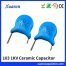 103 1KV Ceramic Capacitor Y5V High Voltage Radial Blue Shell Xuansn