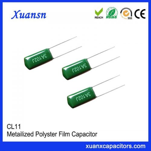 CL11 102J1000V polyester capacitor