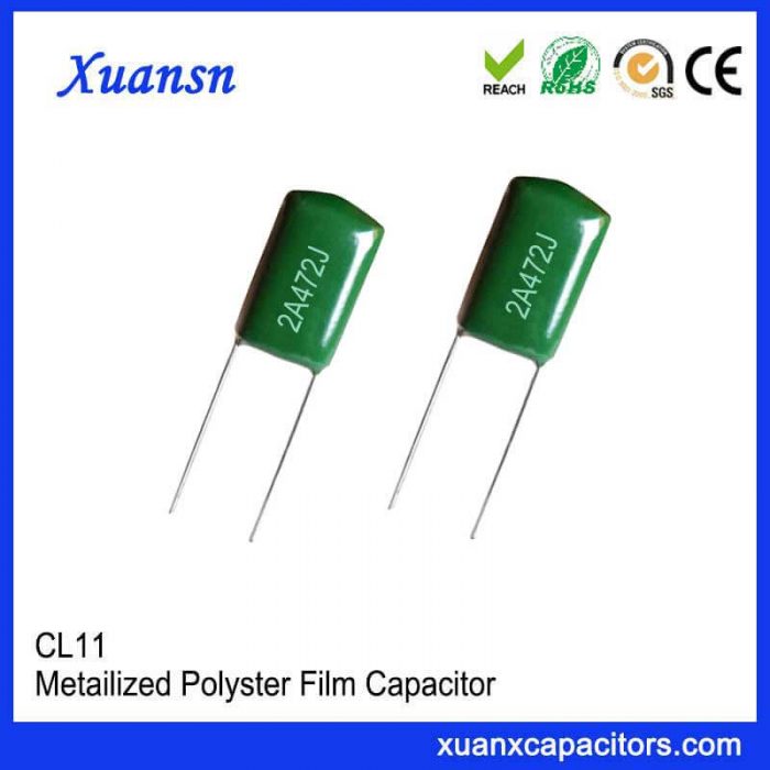 Straight plug film capacitor CL11