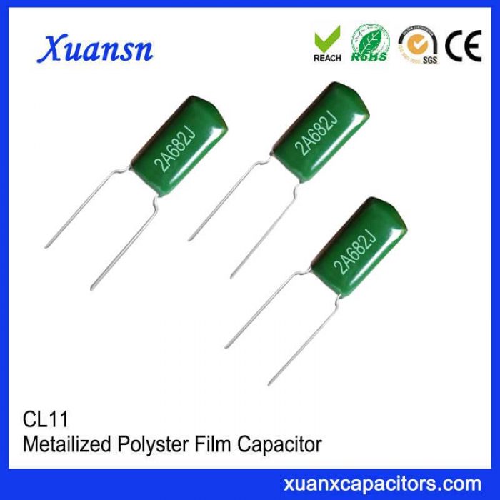 CL11 682J100V green polyester capacitor