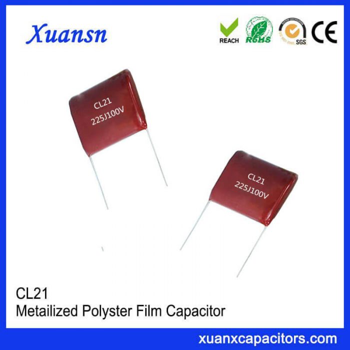 Cl21 225J 100V Film Capacitor