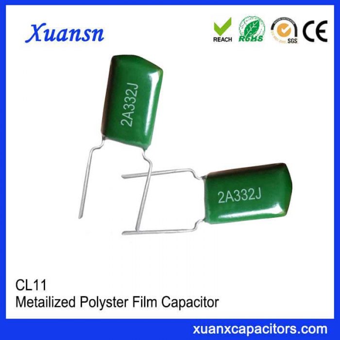 CL11 polyester capacitor 332J100V