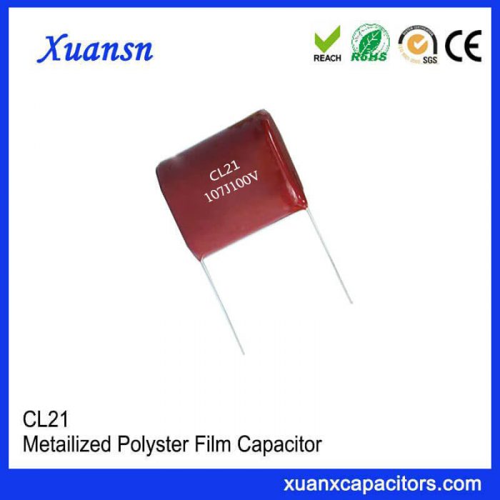 CL21 Ultra-small non-inductive film capacitor