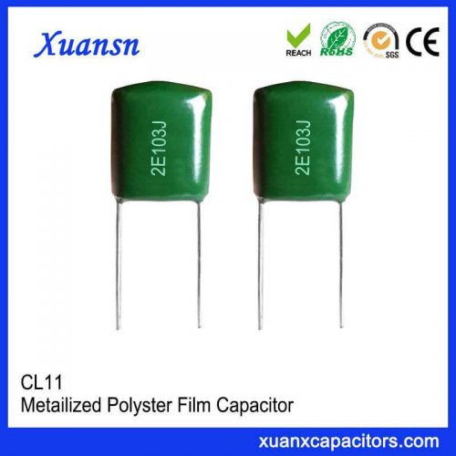 Polyester CL11 film capacitor 103J250V