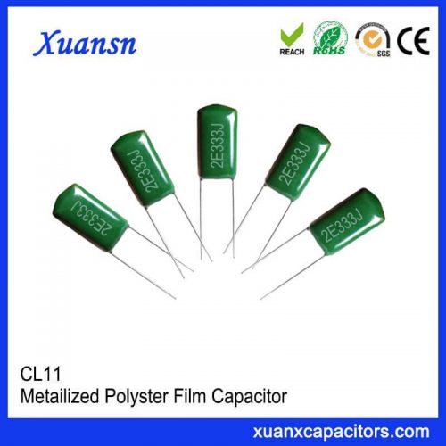 Small size capacitor CL11 333J250V