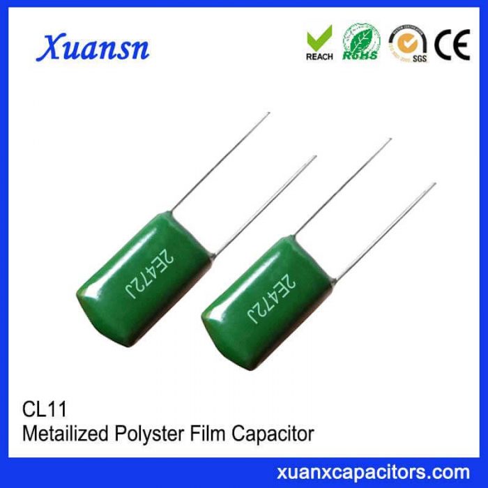 Inductive foil capacitor polyester capacitor 472J250V