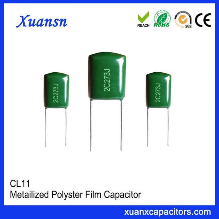 Square Mylar capacitor CL11 273J 160V