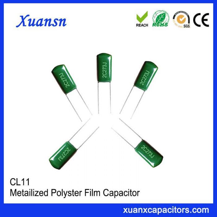 Square Mylar capacitor CL11 273J 160V