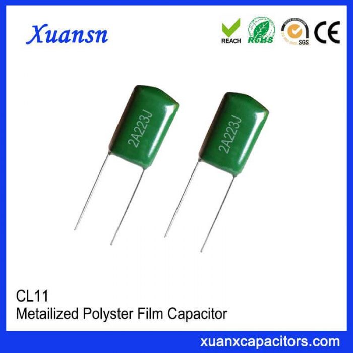 CL11 high voltage polyester capacitor 223J50V