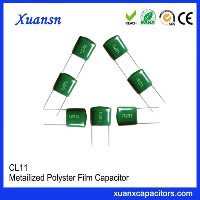 High reliability polyester capacitor CL11 273J