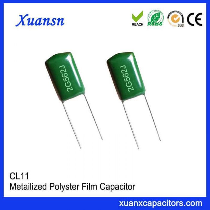 Thin film condenser CL11 562J400V