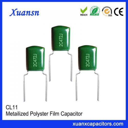High voltage 472J 160V polyester film capacitor