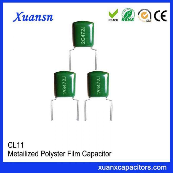 2G472J Mylar film capacitor CL11