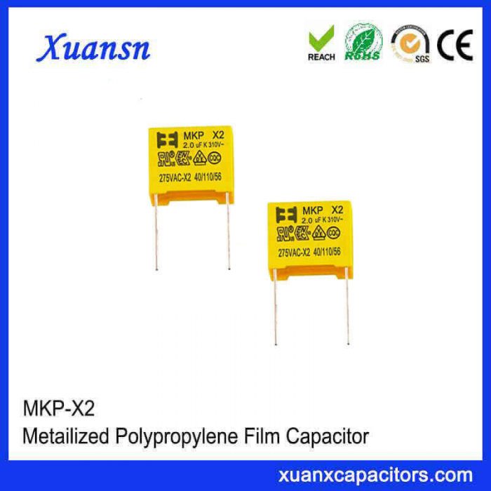 Metal film capacitor x2