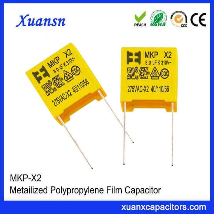 Safety capacitors X2