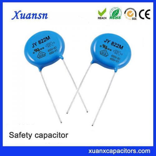 Capacitor Y2 for suppressing electromagnetic interference of power supply