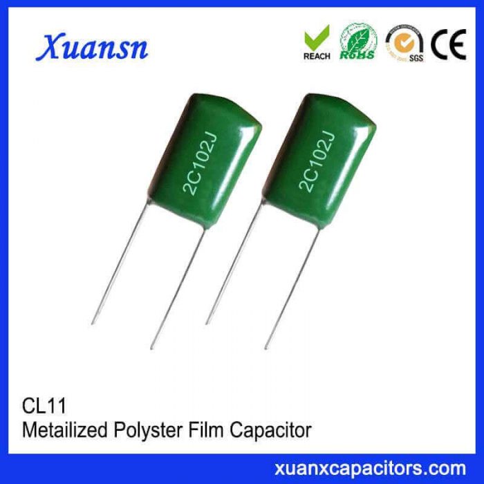 Full range of CL11 polyester capacitors