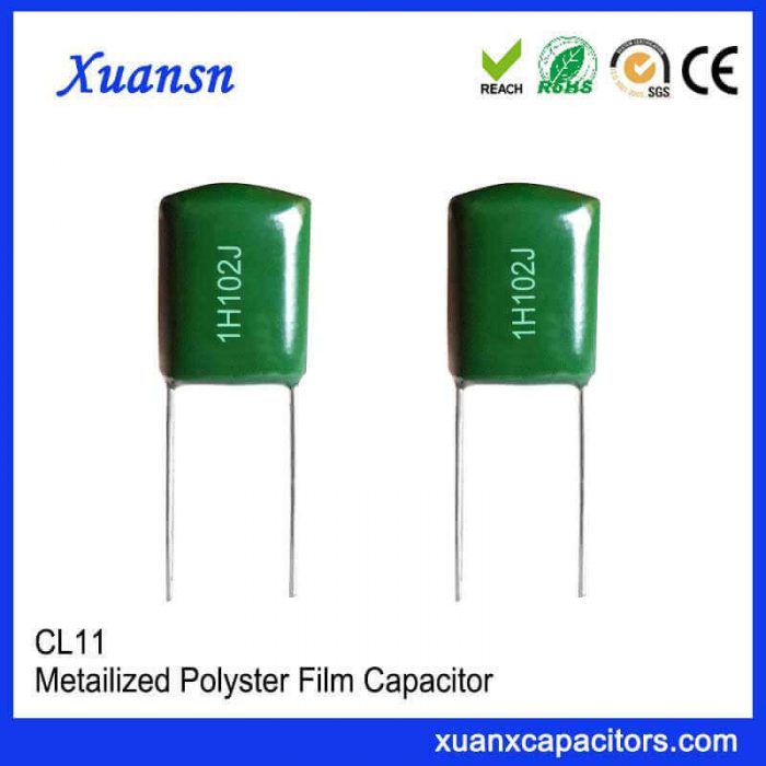 High flame retardant Mylar capacitor