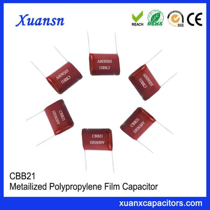 Film capacitor cbb21 105J630V