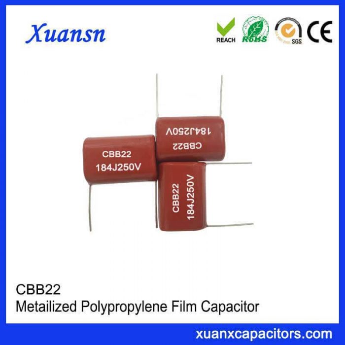 250V polypropylene film CBB22 capacitor