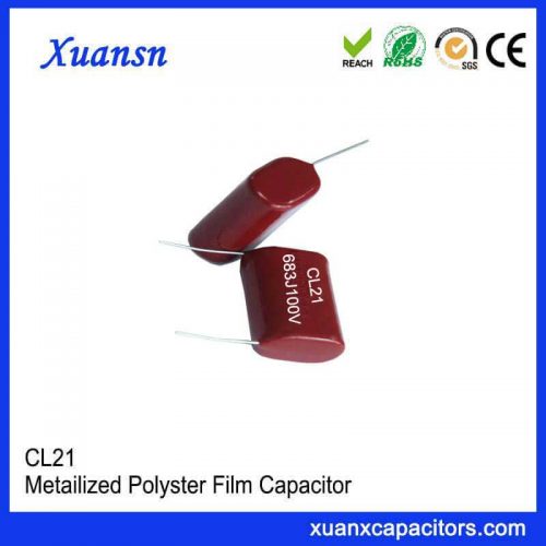 Small metal film capacitor CL21