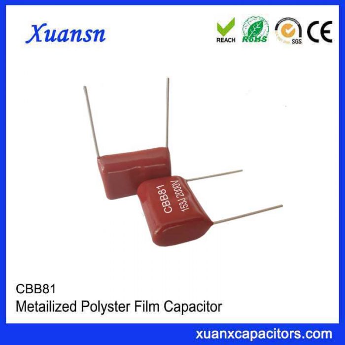 Metallized high current film capacitor CBB81