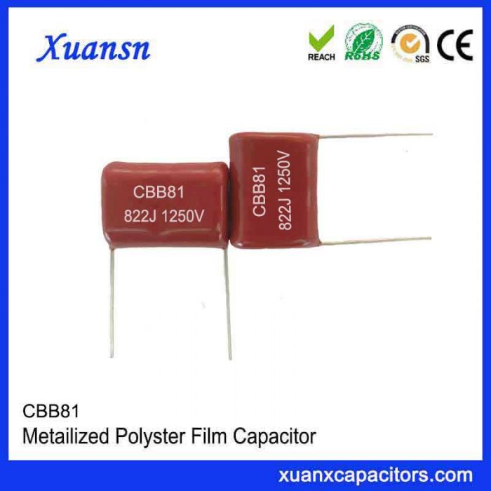 High frequency CBB81 capacitor 822J