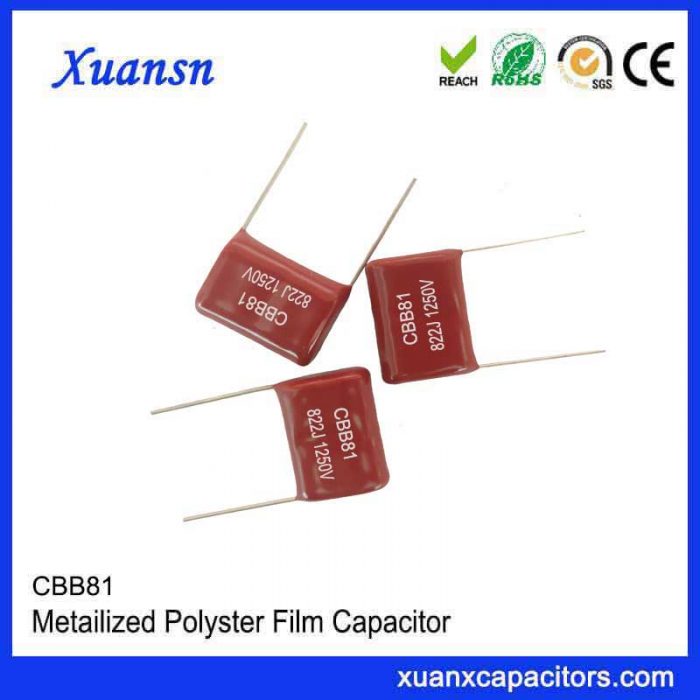 High frequency CBB81 capacitor 822J