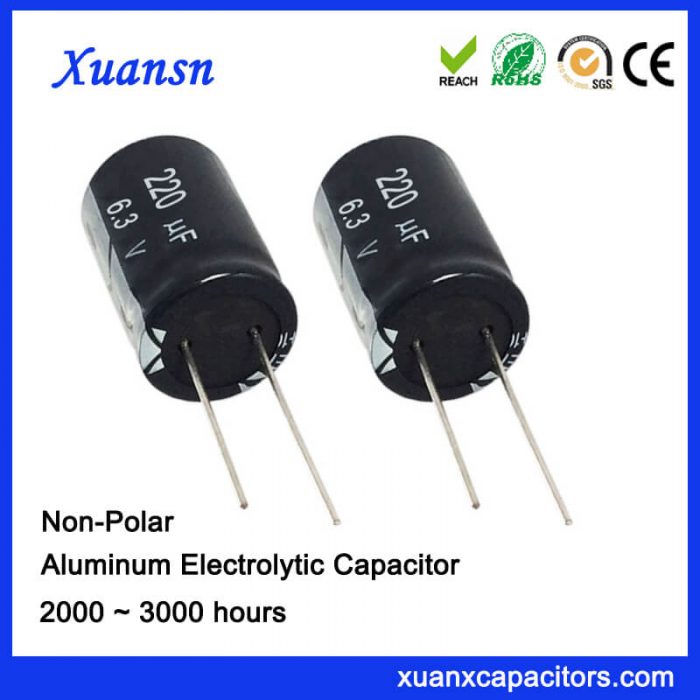 General Electrolytic Capacitor 220UF6.3V 2000Hours CE RoHS Approval
