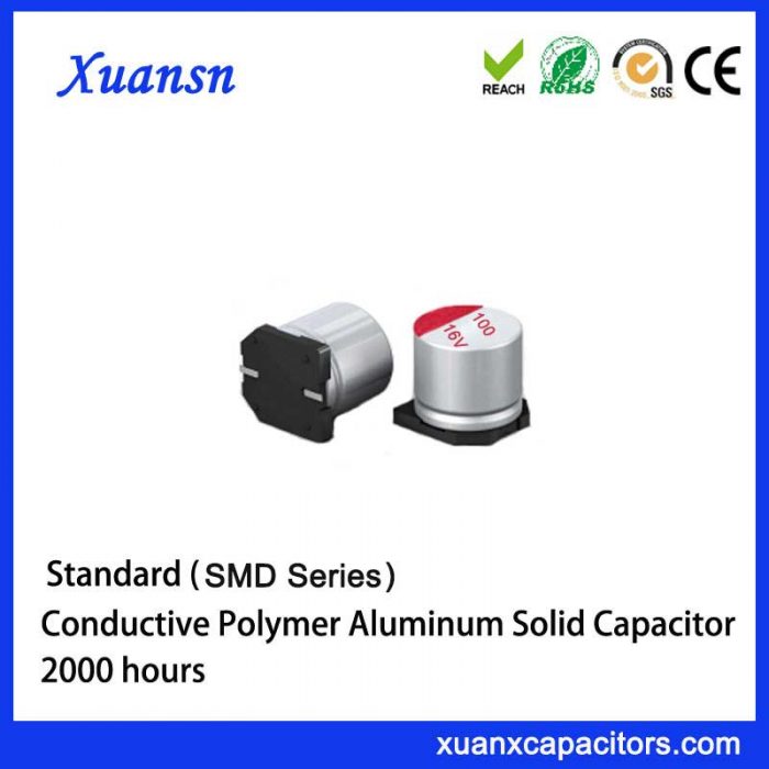 SMD solid aluminum electrolytic capacitor