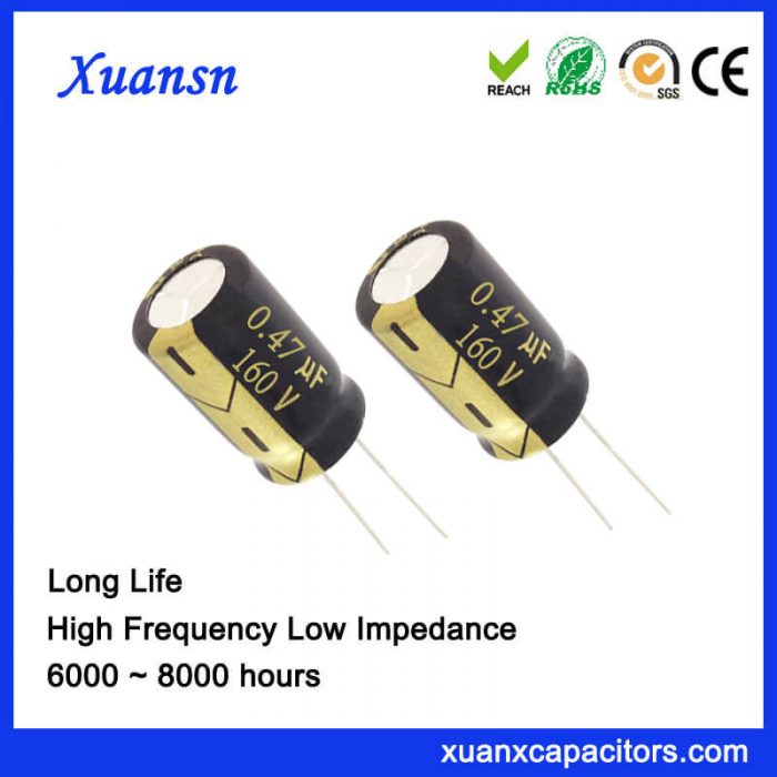 0.47UF 160V Aluminum Electrolytic Capacitor