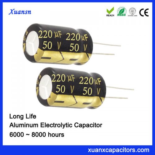 220UF50V electrolytic capacitor