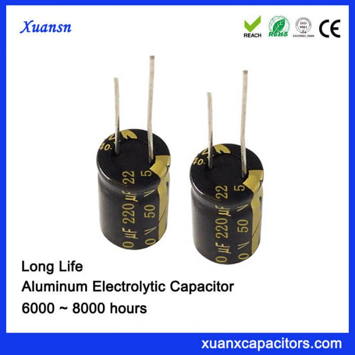 220UF50V electrolytic capacitor