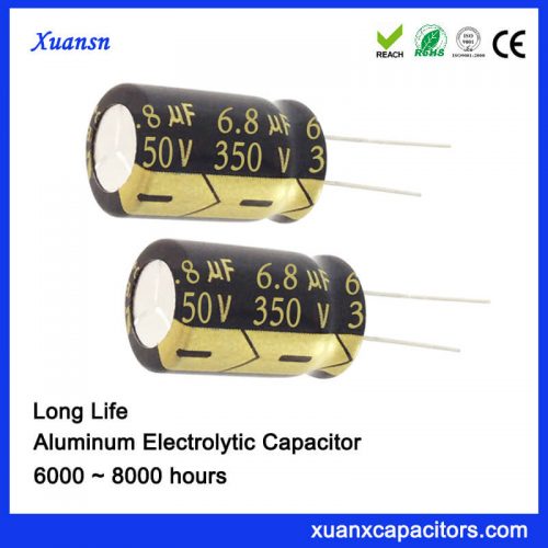 LED capacitor 350V 6.8UF