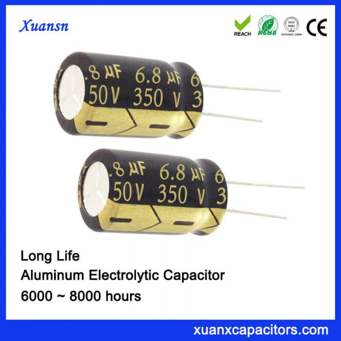 LED capacitor 350V 6.8UF