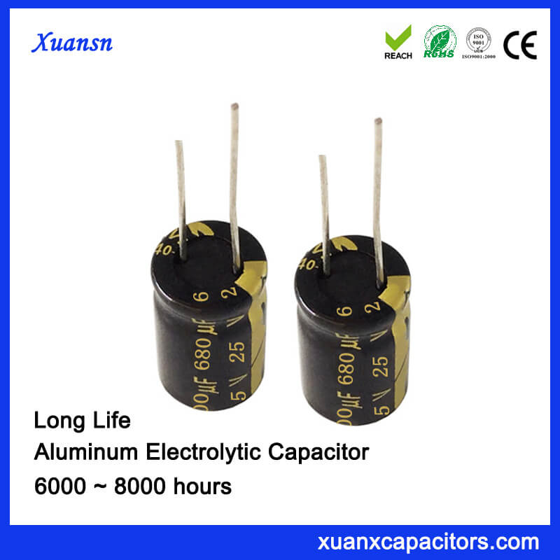 25v680uf 25v Electrolytic Capacitor LOW ESR  50PCS
