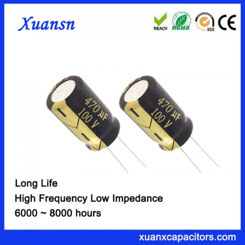 long life capacitor 470uf100V