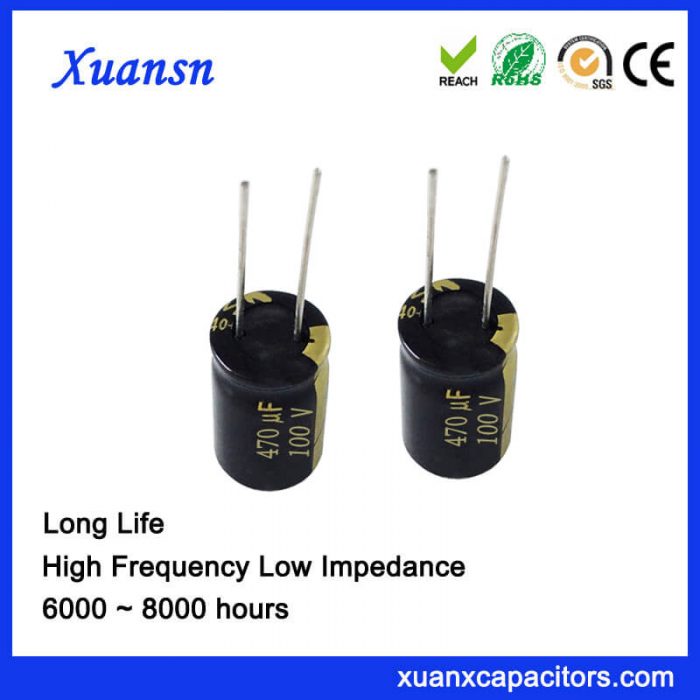 long life capacitor 470uf100V