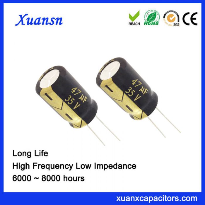 47UF 35V Electrolytic Capacitor