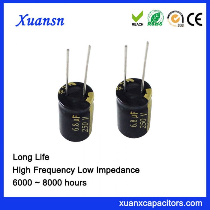 6.8UF 250V Capacitor Electrolytic