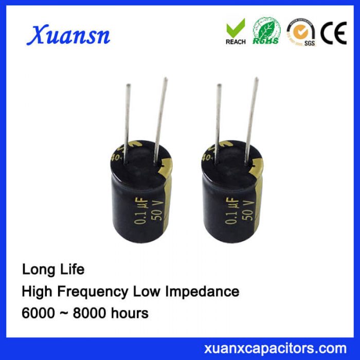 0.1 UF 50V Capacitor Electrolytic