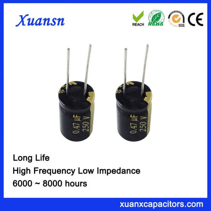 0.47UF 250V Aluminum Electrolytic Capacitor