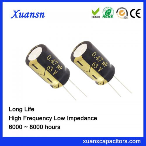 0.47UF 63V Aluminum Electrolytic Capacitor