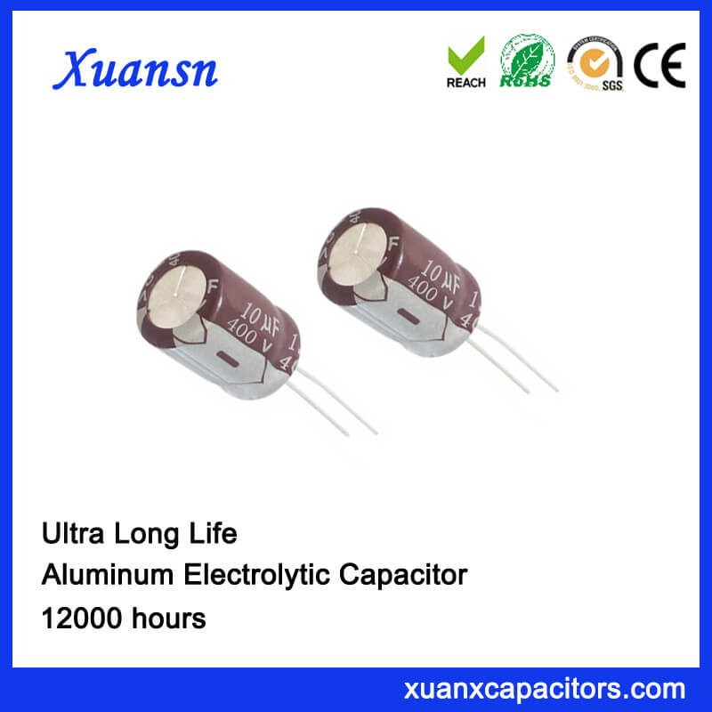 High Frequency 400V Electrolytic Capacitor Value 10uF JYCDR 
