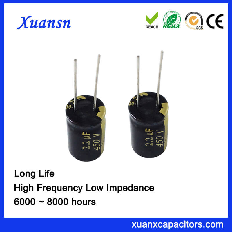 RT54212 Electrolytic Capacitor 2.2 µF 450 V SK Series ± 20% Radial Leaded 8 mm 