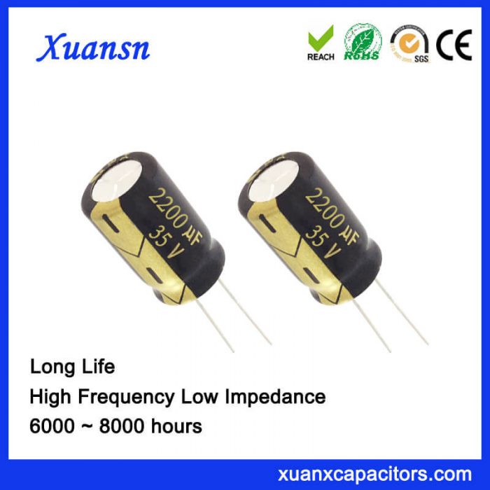 2200UF 35V Electrolytic Capacitor