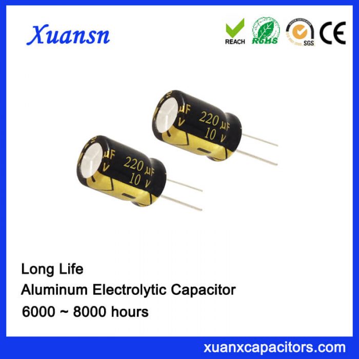 220uf 10v electrolytic capacitors