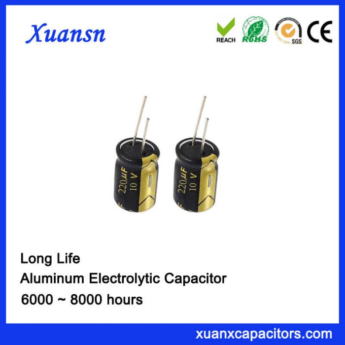 220uf 10v electrolytic capacitors