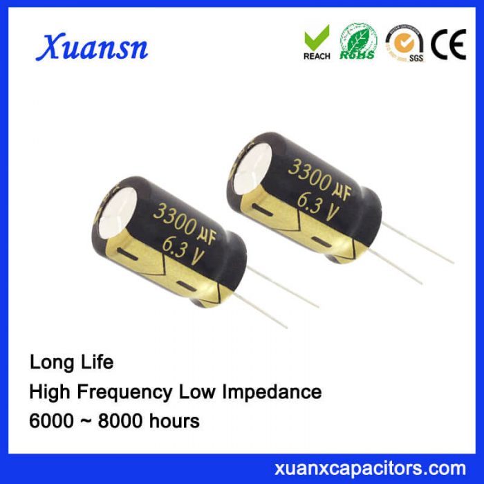 6.3V 3300UF Aluminum Electrolytic Capacitor