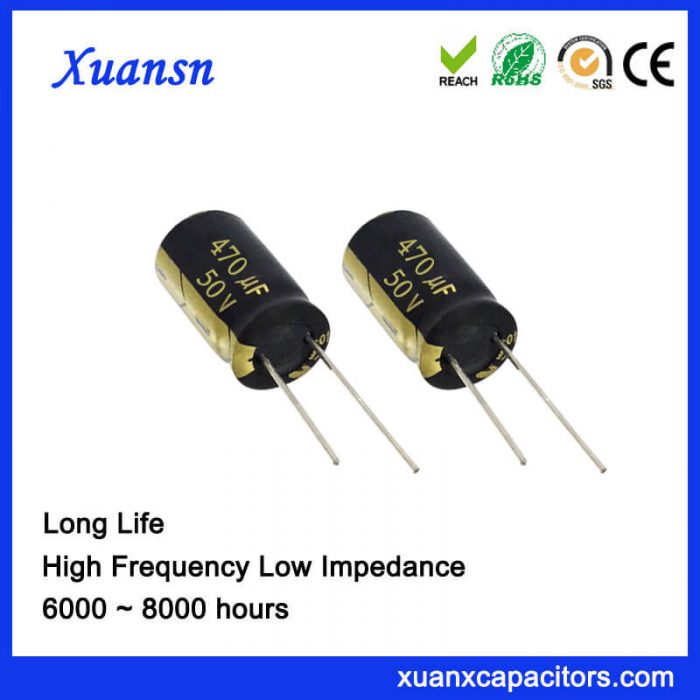 50V 470UF Long Life Aluminum Electrolytic Capacitor